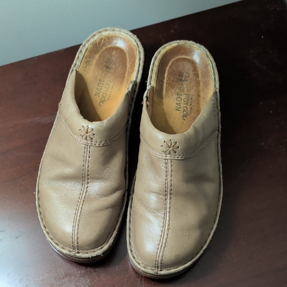 Naot Brown Leather Slip-On Loafers